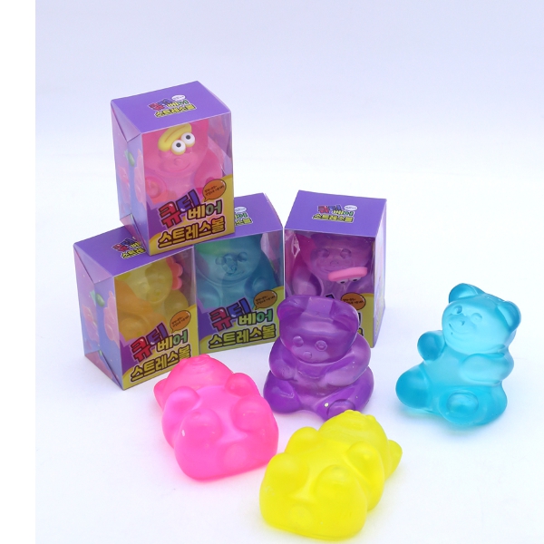 로제 스트레스볼 큐티베어(색상랜덤)1p