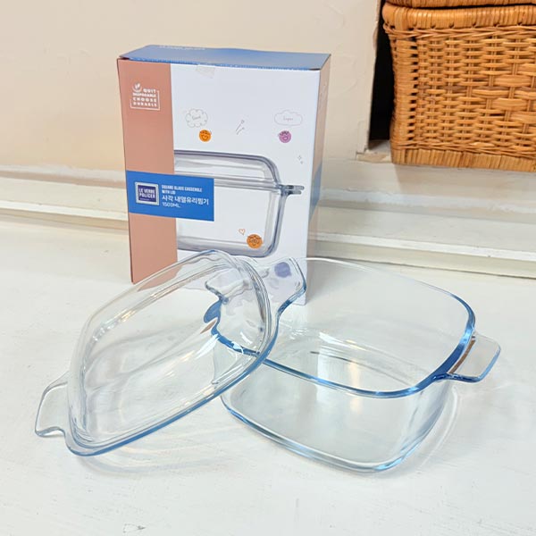 르베르폴리세 사각 내열유리찜기 1500ml