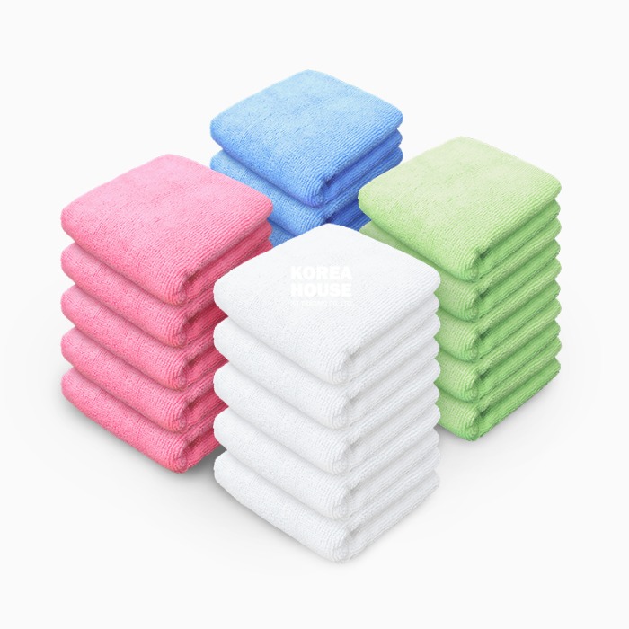 초극세사 타올(중) 핑크 10P