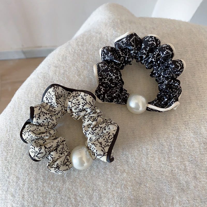 ABM블랑펄 플라워 슈슈 머리끈 색상랜덤