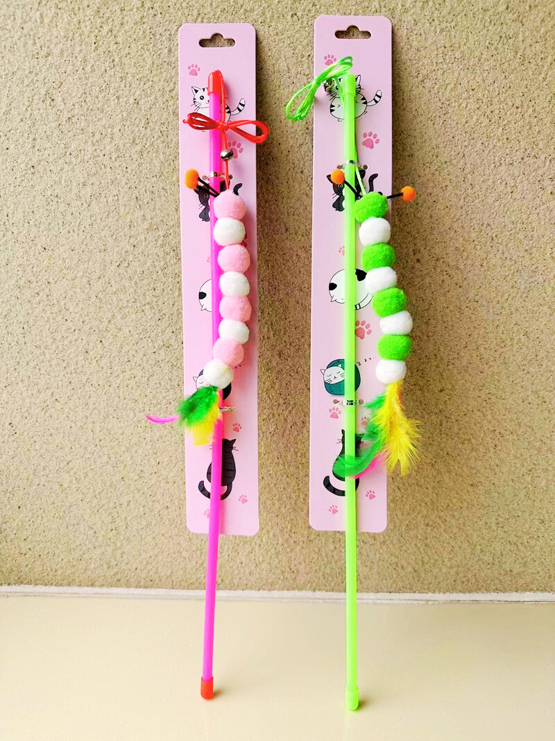 ABM고양이낚시대 애벌레깃털