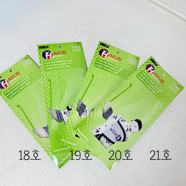 여성합피한손골프장갑화이트21