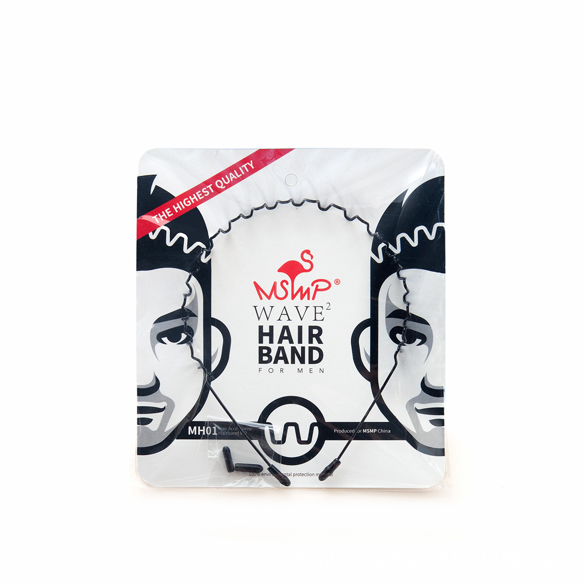 ABM스틸 머리띠 물결무늬