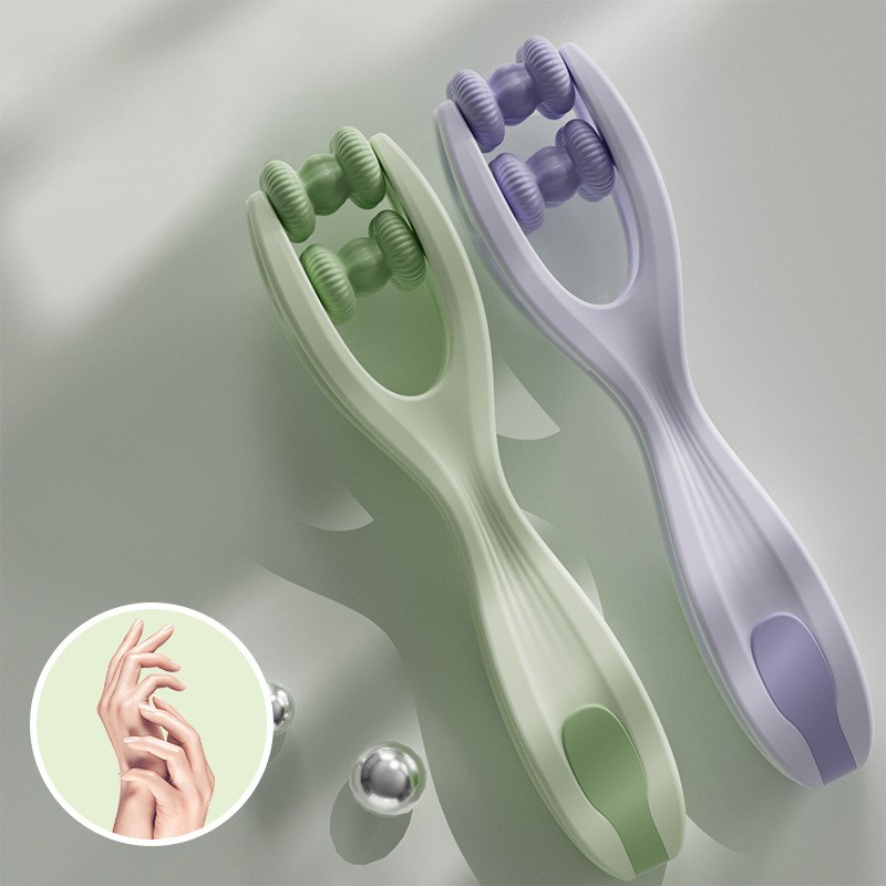 ABM이중 롤러 손가락 마사지기 색상랜덤