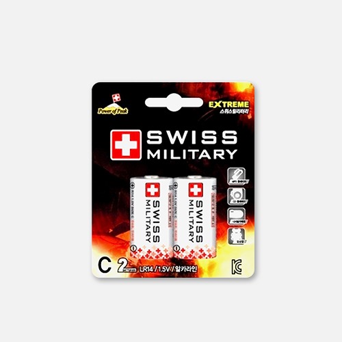 ★스위스밀리터리 알카라인 건전지 CM 2개입