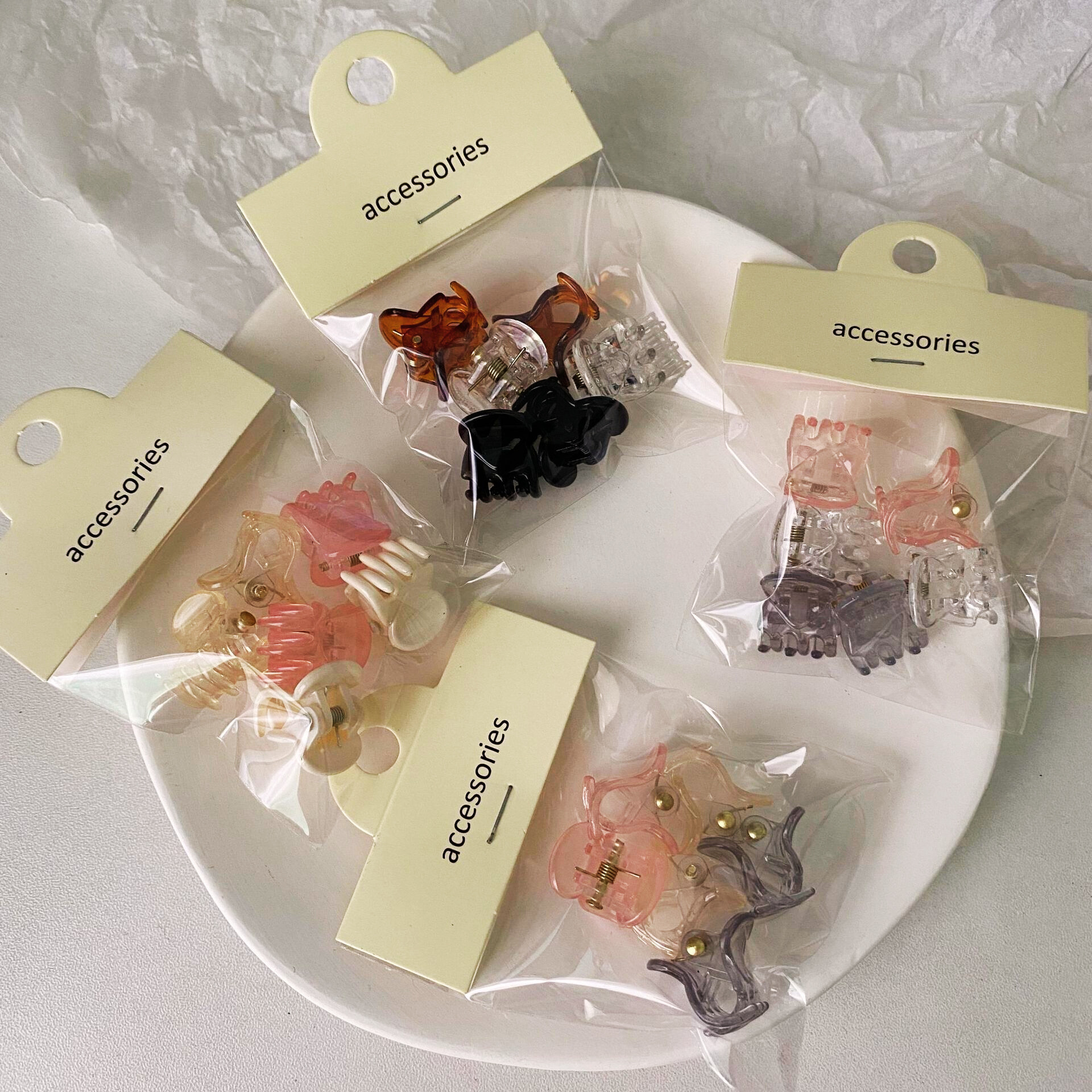 ABM미니 젤리 집게핀 6입 색상랜덤