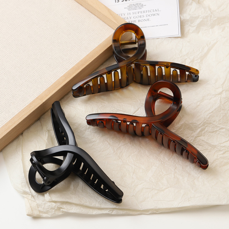 ABM클래식 토르투 집게핀 리본13cm 색상랜덤