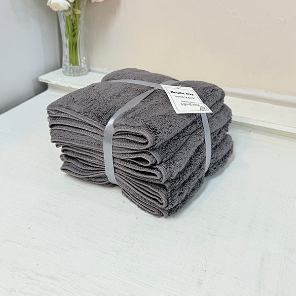 코마사 40수 호텔수건 200g 진회색 3p