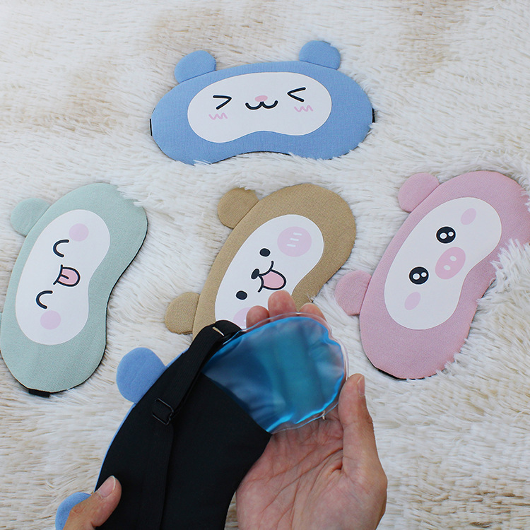 ABM캐릭터 냉온 찜질 안대 랜덤