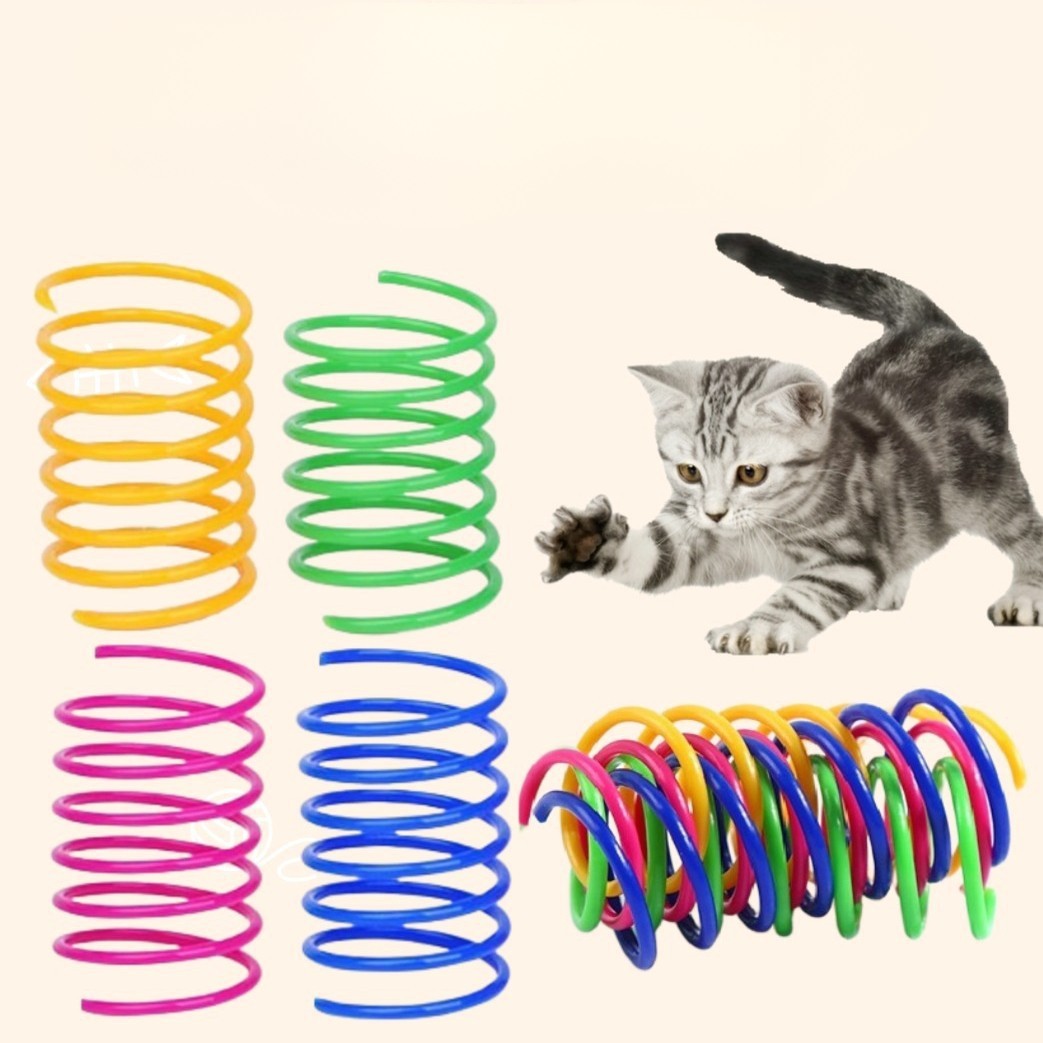 ABM고양이 미니 스프링 장난감 8입