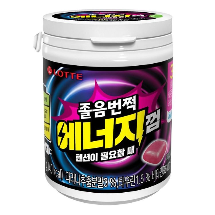 ★롯데 졸음 번쩍껌 에너지 87g