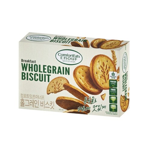 ★롯데 컴포트잇츠이너프 홀그레인 비스킷 376g