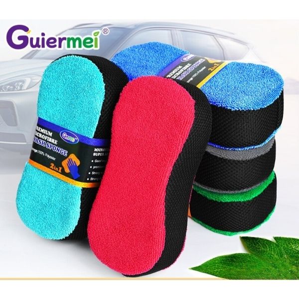 ABM극세사 세차 스펀지 1P 색상랜덤