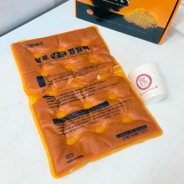 황토 냉온 찜질팩 대 23x35