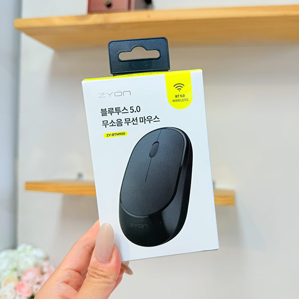 자이온5.0 무소음 무선 마우스 블랙 ZY-BTM900