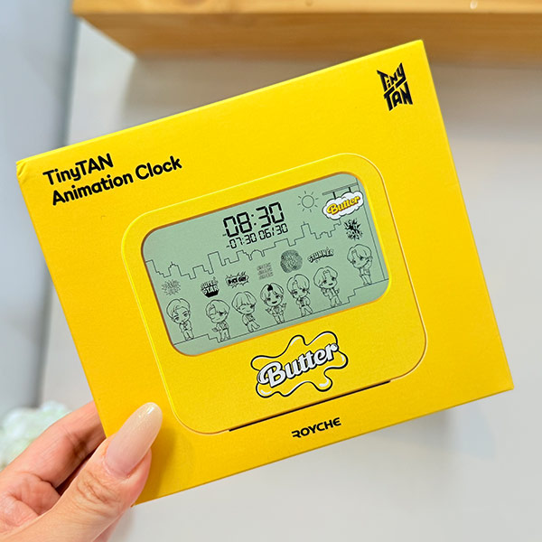지군 BTS 타이니탄 애니메이션 탁상시계