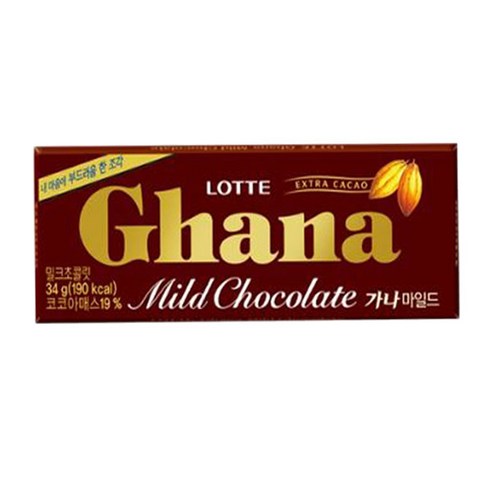 ★가나 마일드 밀크초콜릿 34g