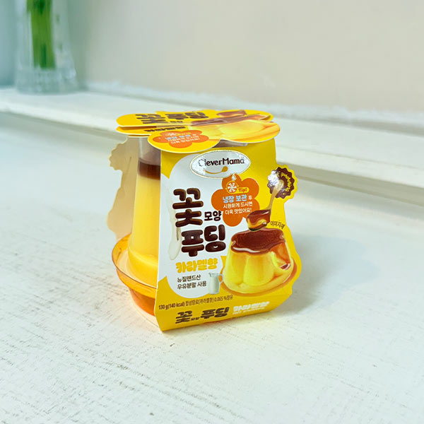★꽃모양 푸딩 카라멜향 130g