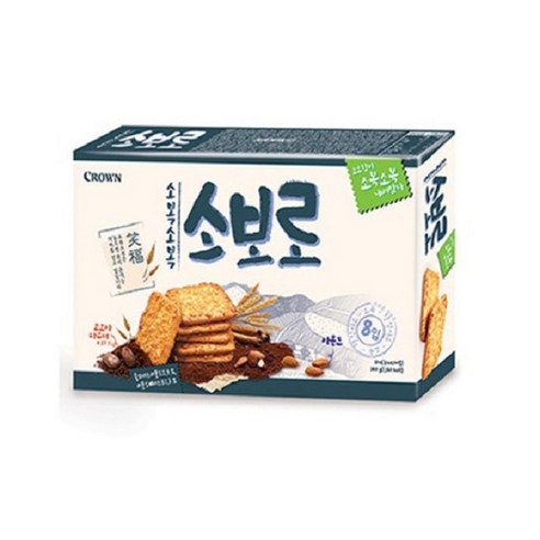 ★크라운 소복소복 소보로 과자 240g