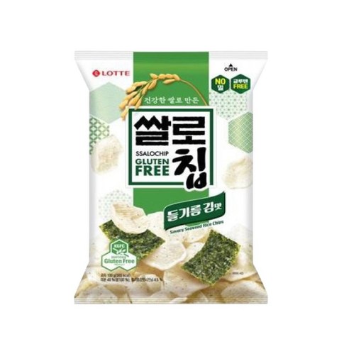 ★롯데 쌀로칩 들기름 김맛 100g