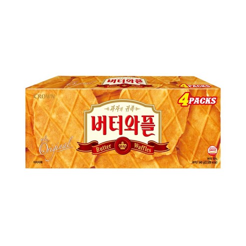 ★크라운 버터와플 4팩 540g