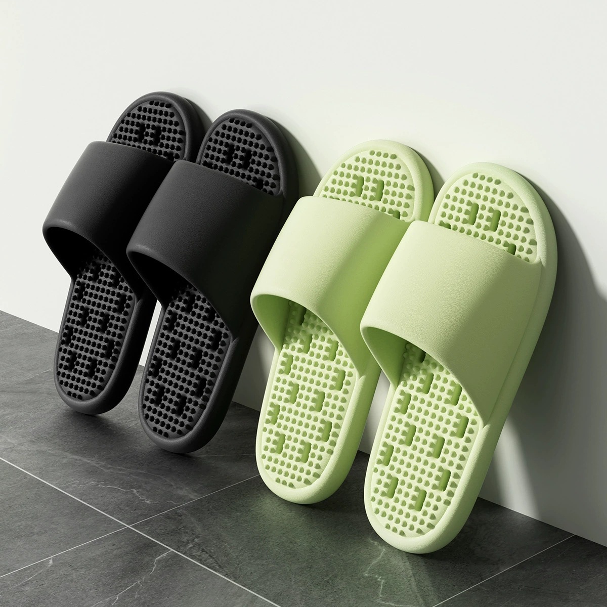 ABM물빠짐 지압 슬리퍼 남성 색상랜덤