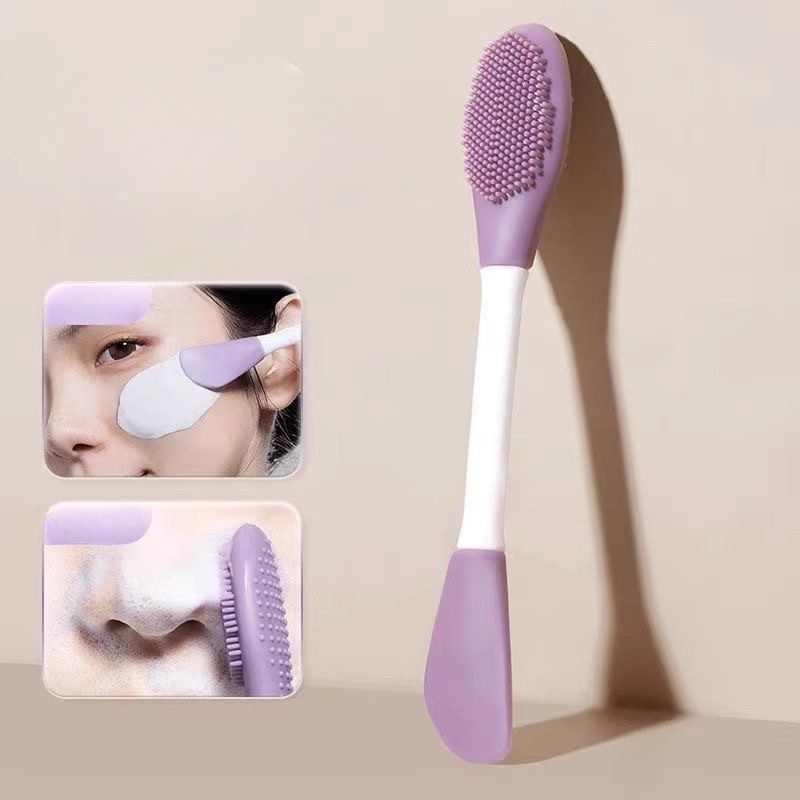 ABM양면 실리콘 팩브러쉬 색상랜덤