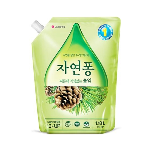 Lg생활건강 자연퐁 솔잎 1.18L 리필