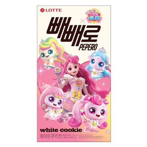 ★롯데 빼빼로 화이트쿠키 8갑 432g
