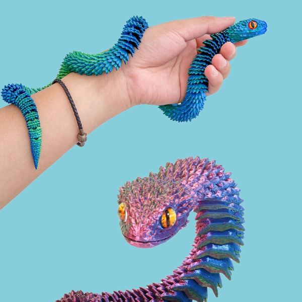 3D 입체 방울뱀 45cm 색상랜덤