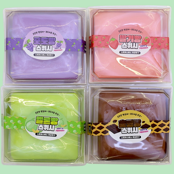 종합 과일빵 스쿼시 11x11cm 색상랜덤
