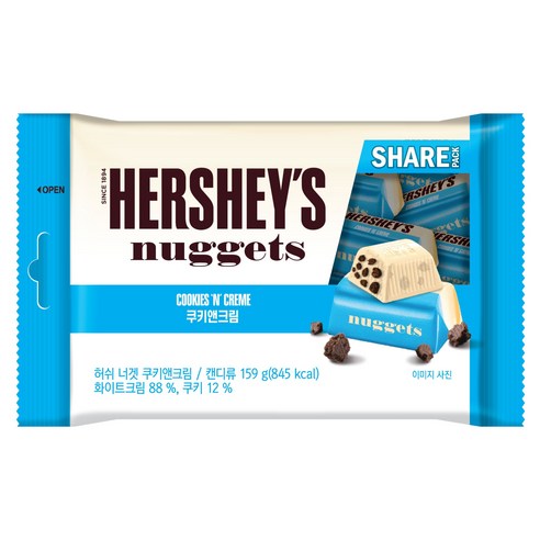 ★롯데 허쉬 너겟 쿠앤크림 159g