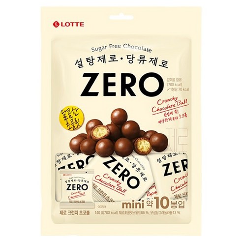 ★롯데 제로 크런치 초코볼 140g