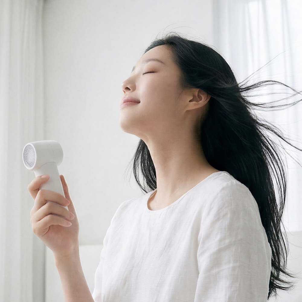 자이온 100단조절 휴대용 냉각 선풍기 화이트
