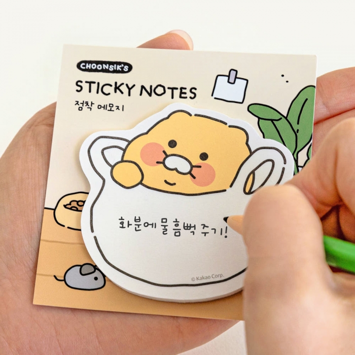 춘식이 점착 메모지 봉지